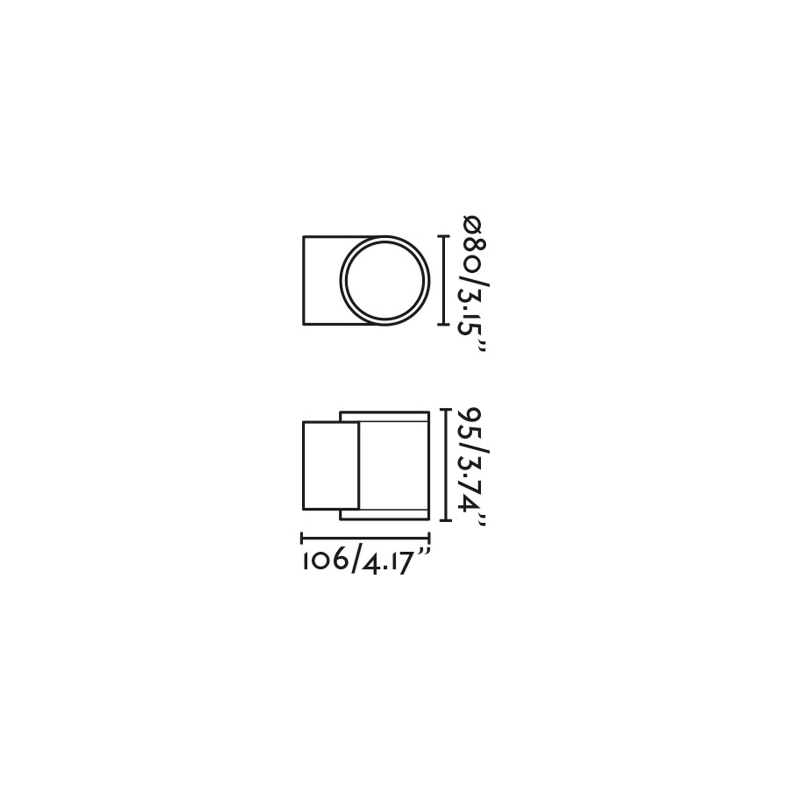 Faro Tond LED zunanja stenska svetilka IP54