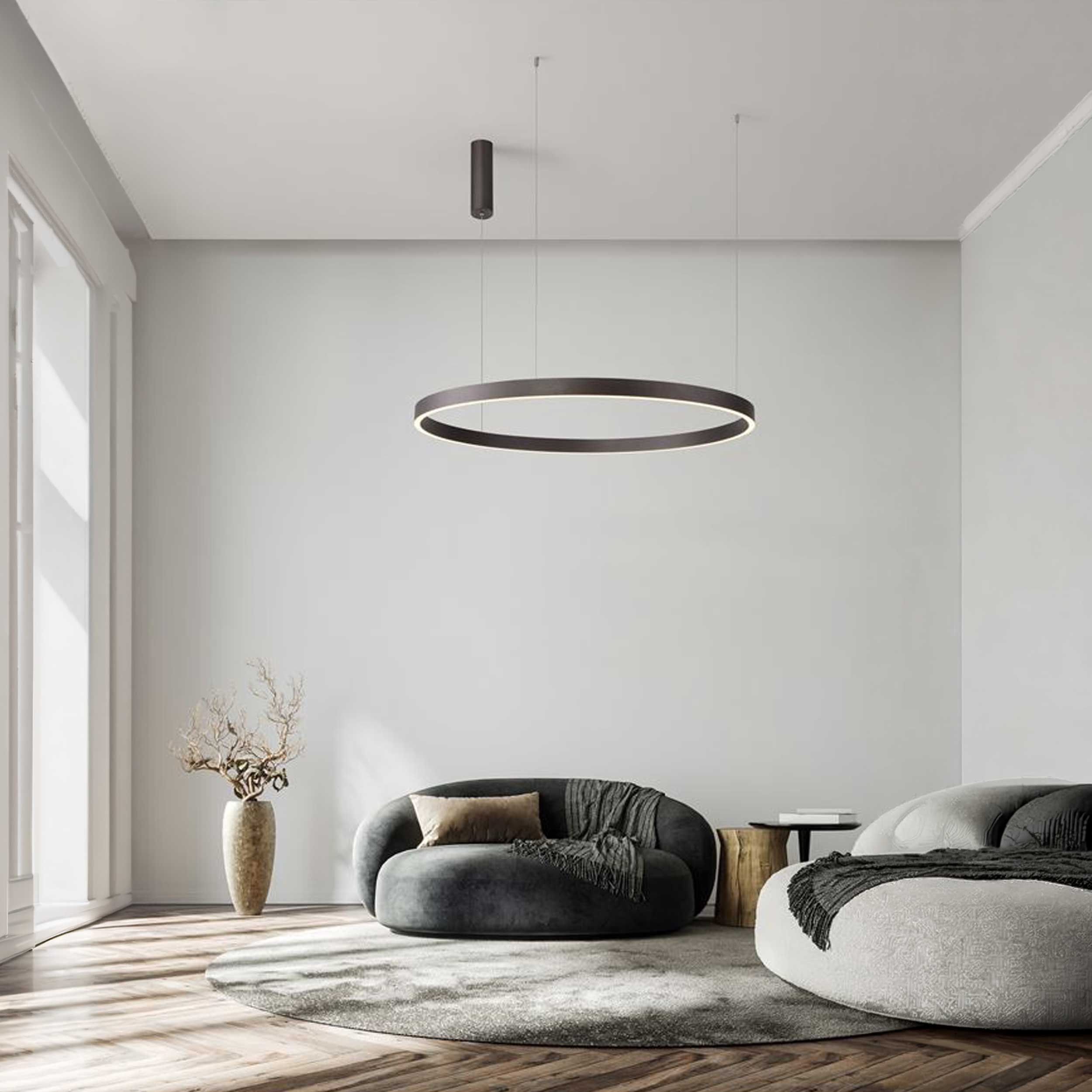 Nova Luce Elowen LED viseča okrogla svetilka