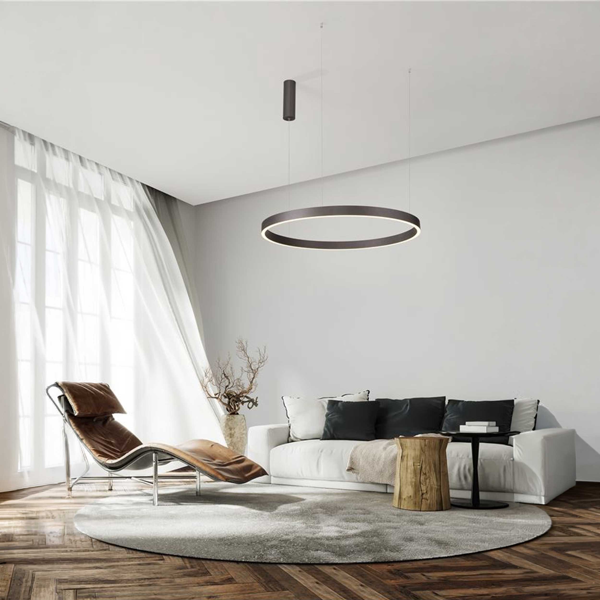 Nova Luce Elowen LED viseča okrogla svetilka