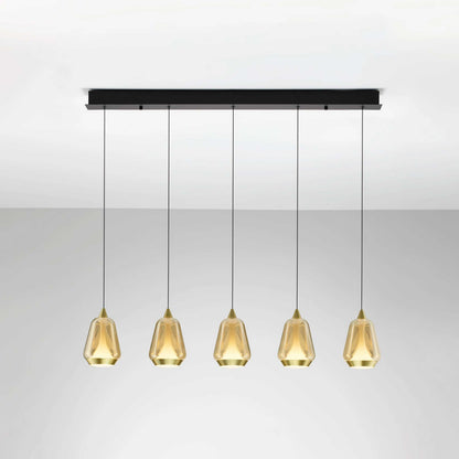 Nova Luce Alish LED viseča svetilka v podolgovati obliki