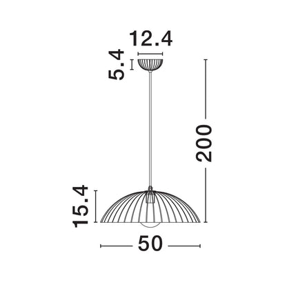 Nova Luce Ammos E27 viseča svetilka