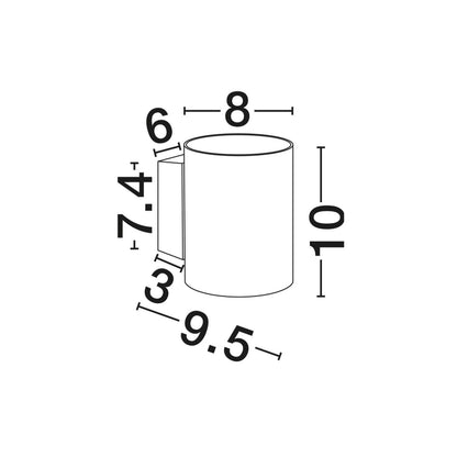 Nova Luce Dazle G9 stenska svetilka