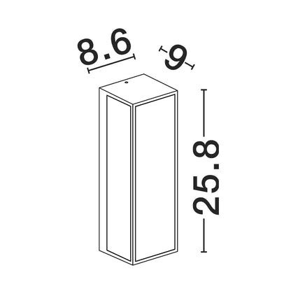 Nova Luce Astral LED nástěnné svítidlo IP65