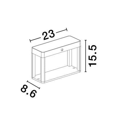 Nova Luce Berni LED solární sloupkové svítidlo IP65