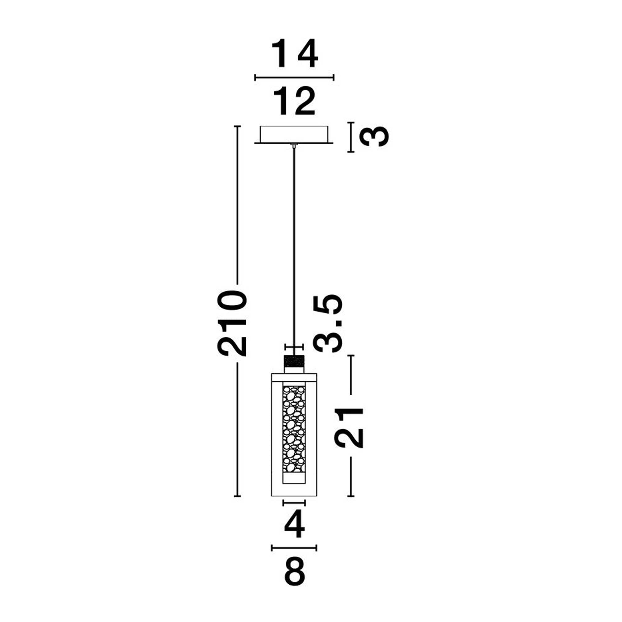 Nova Luce Lune LED závěsné svítidlo