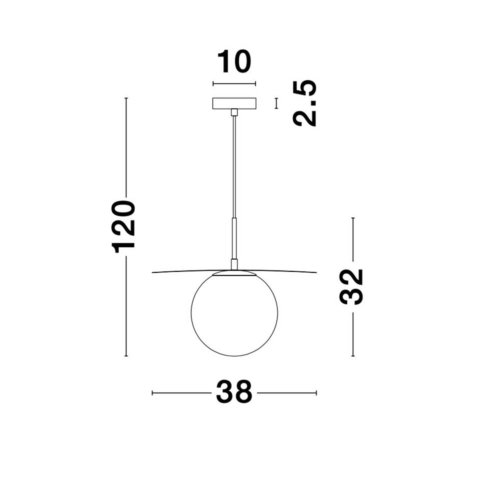 Nova Luce Obbit E27 viseča svetilka