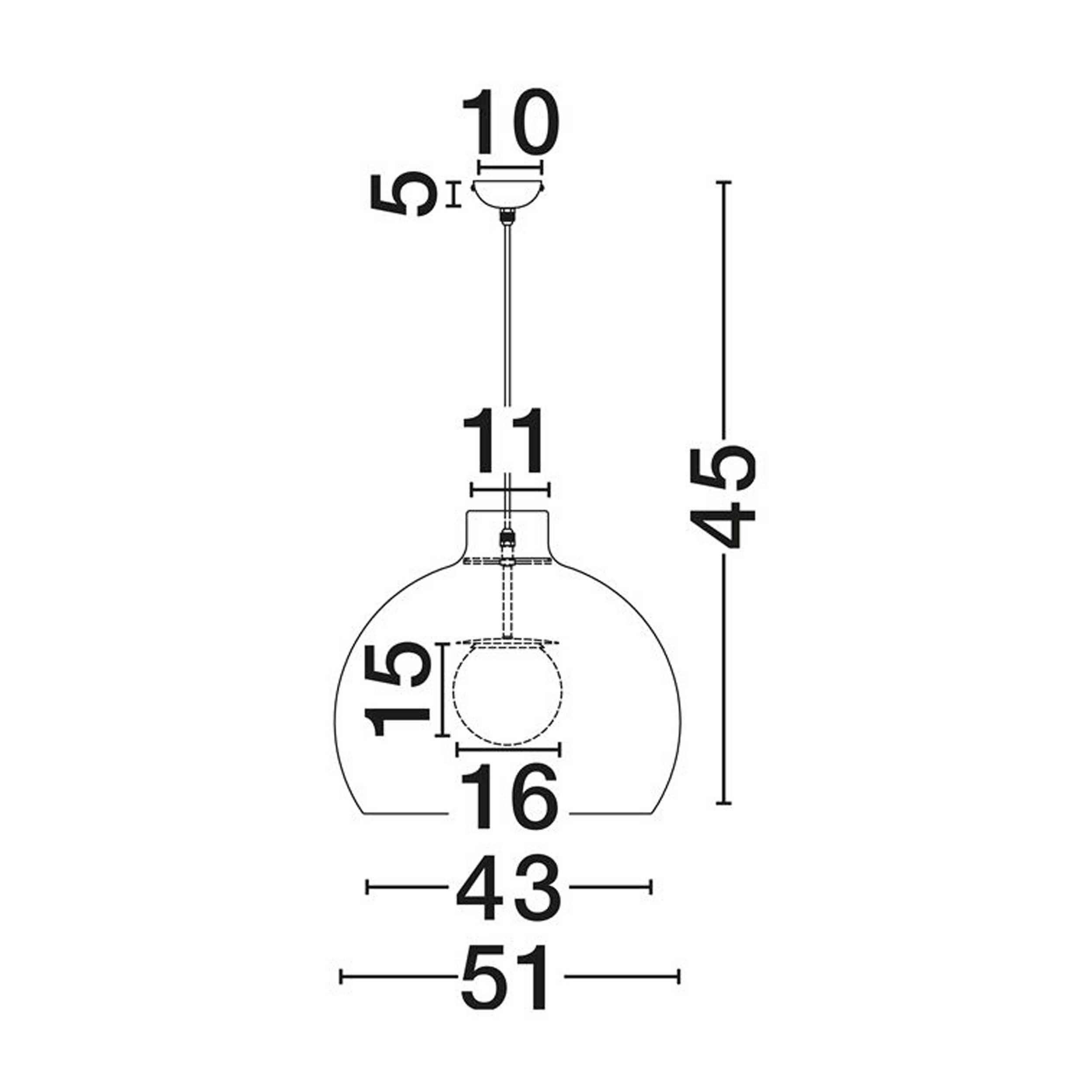 Nova Luce Obbit E27 viseča svetilka
