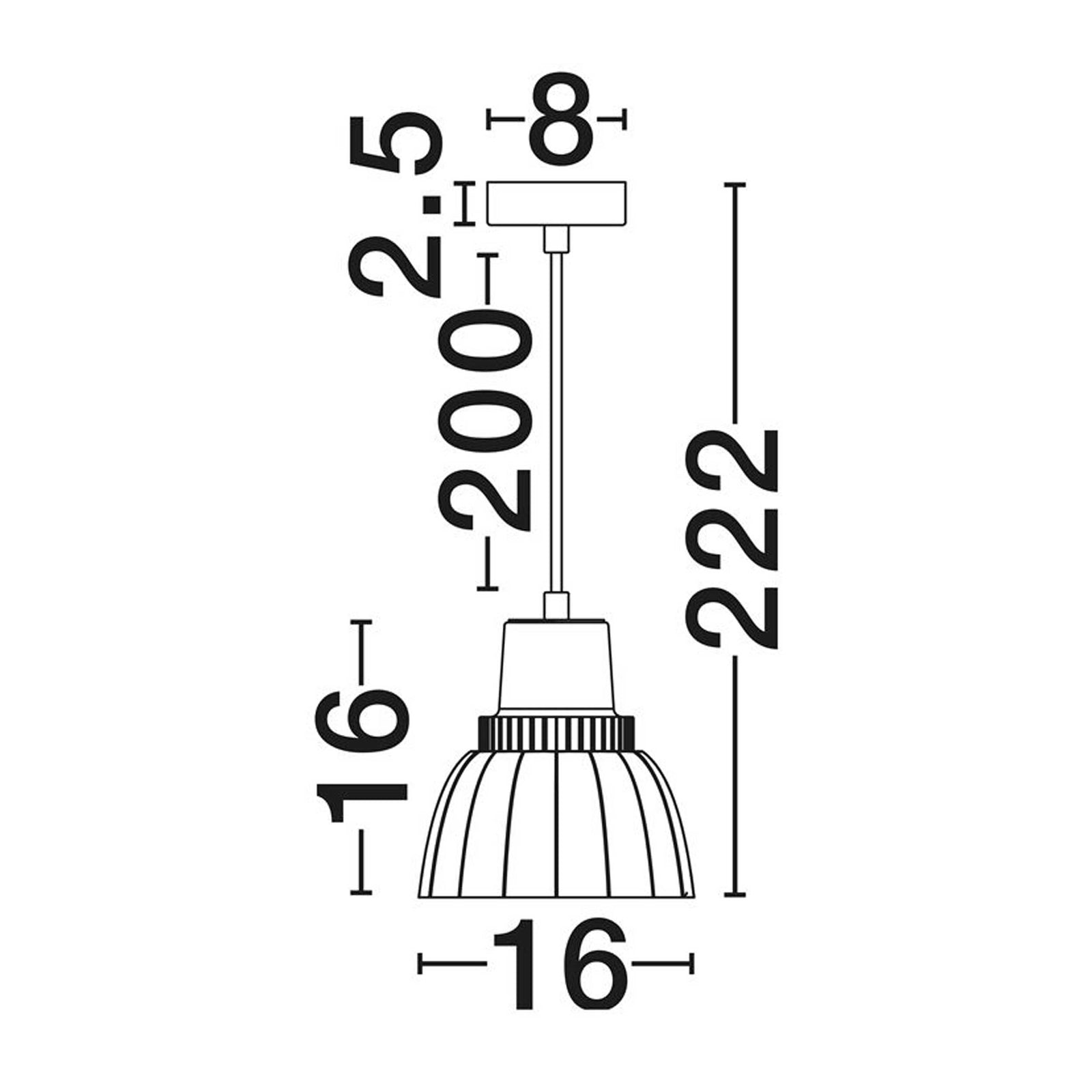 Nova Luce Obbit E27 viseča svetilka