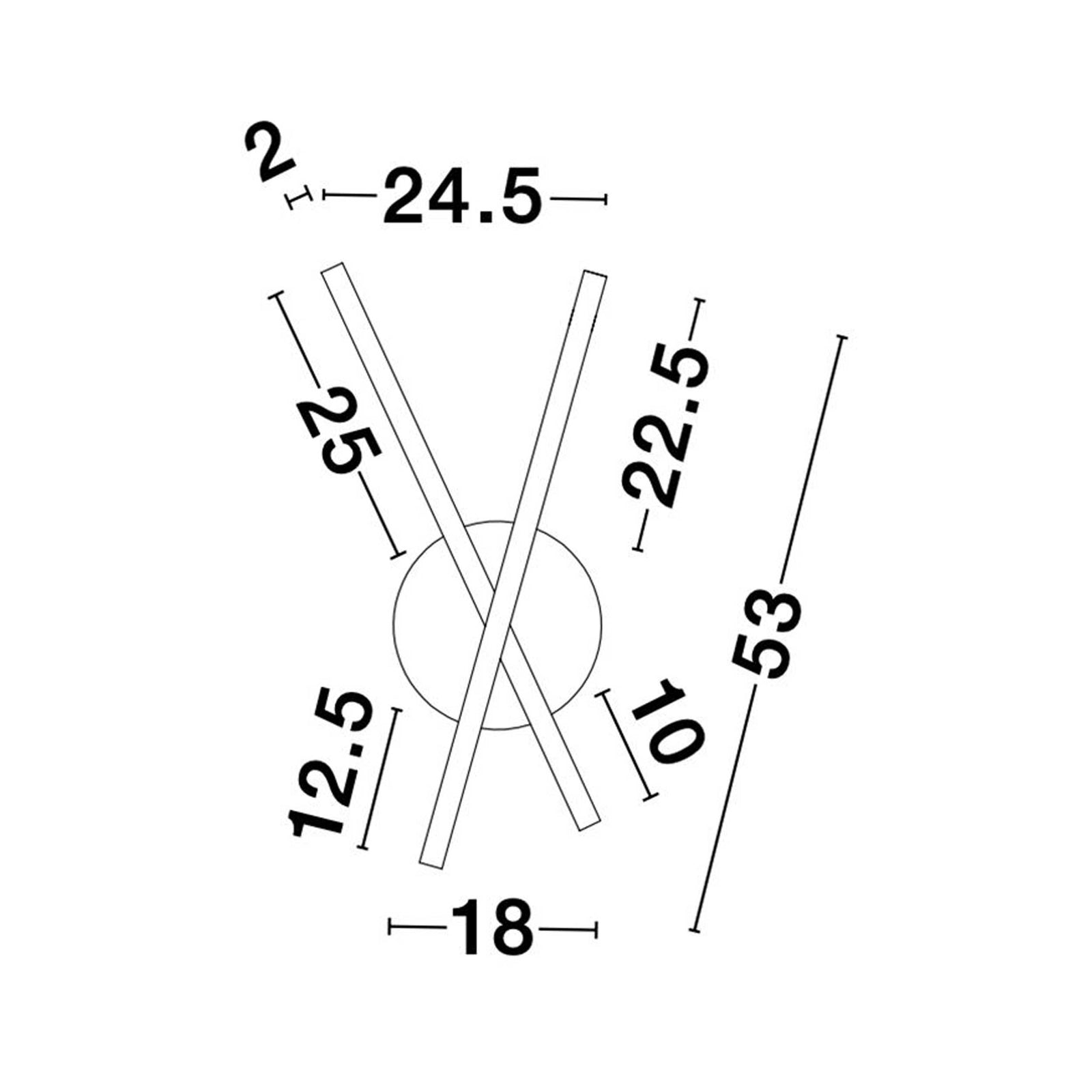 Nova Luce Reslin LED stenska svetilka
