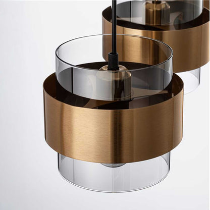 Nova Luce Sianna E27 skleněné závěsné svítidlo podélné