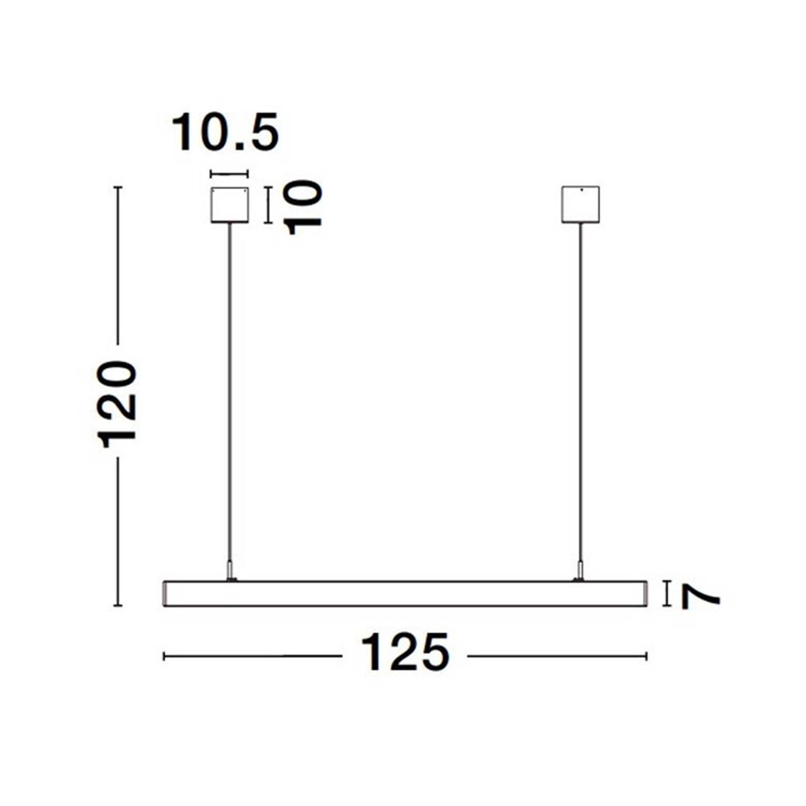Nova Luce Smart Lina LED viseča linearna svetilka
