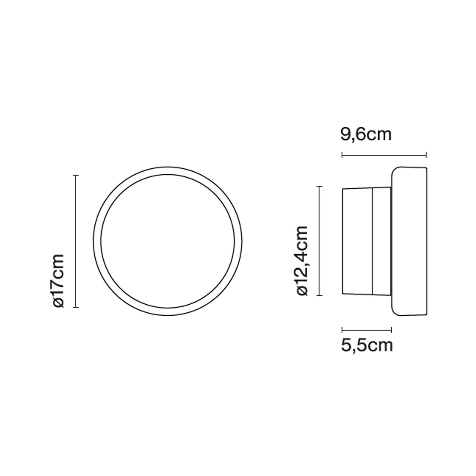Marset Roc Plus LED stenska svetilka