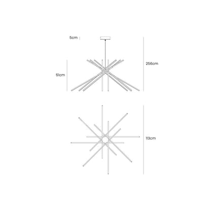 Faneurope Shanghai LED závěsné svítidlo bílé