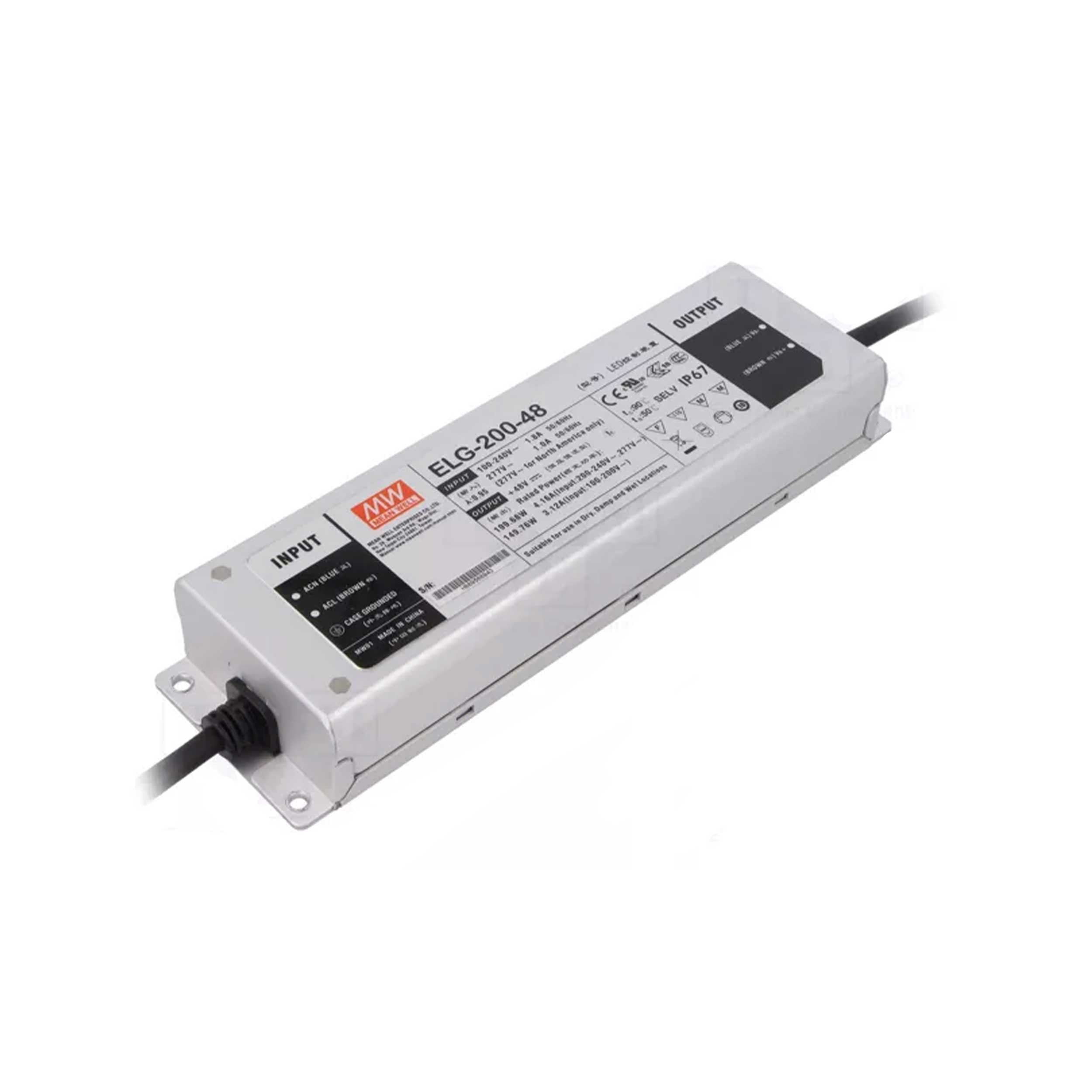Napájecí zdroj spínaný - ELG-200-48 Mean Well IP67