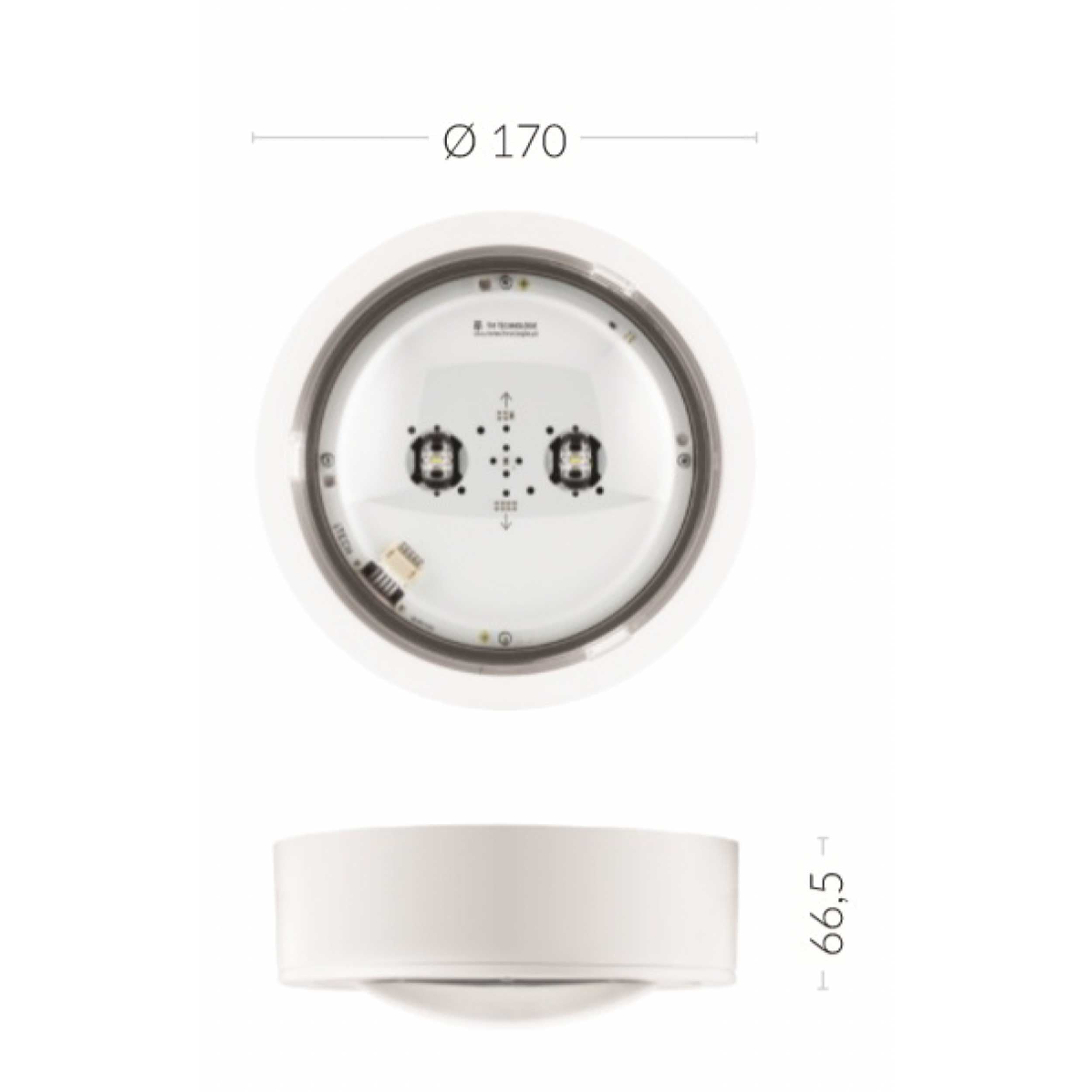 TM.ITECH M1 60 NM W antipanické nouzové osvětlení IP65
