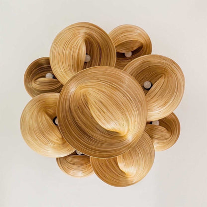 TD Lamps Bamboo E27 bambusové závěsné svítidlo