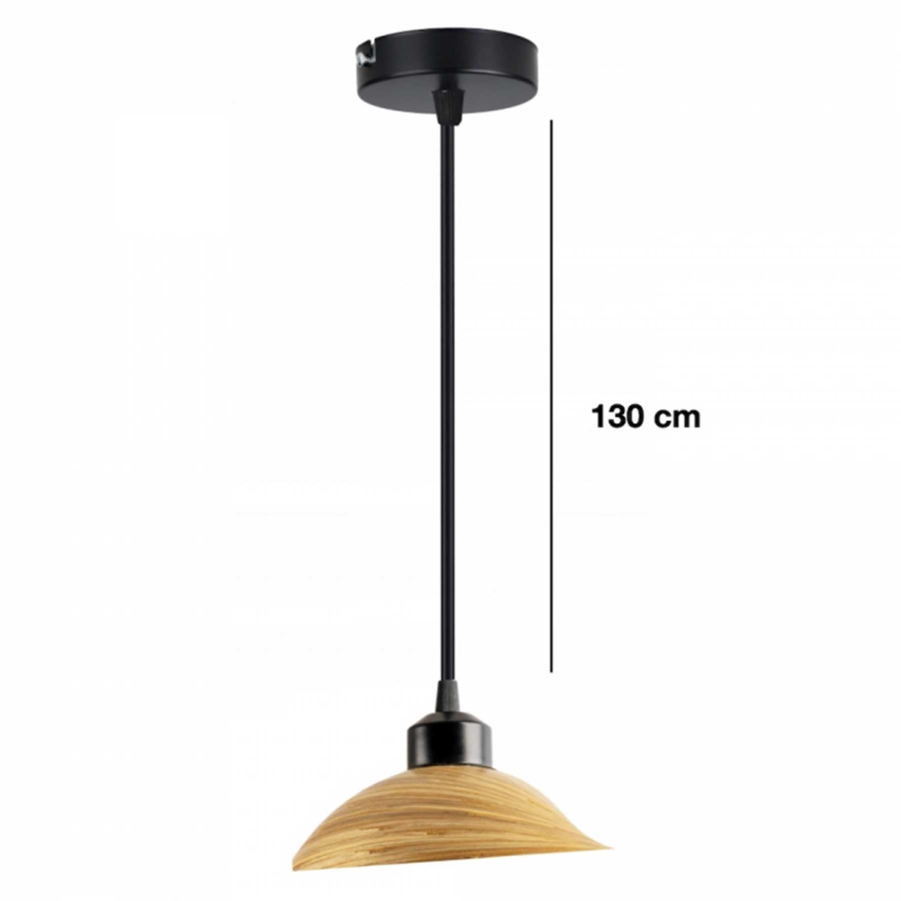 TD Lamps Bamboo E27 bambusové závěsné svítidlo