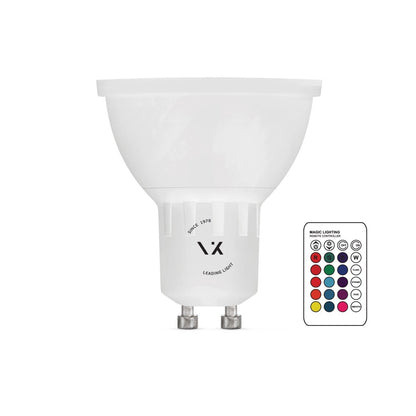 LED-žarnica VK Light RGB GU10 3 W, z možnostjo zatemnitve