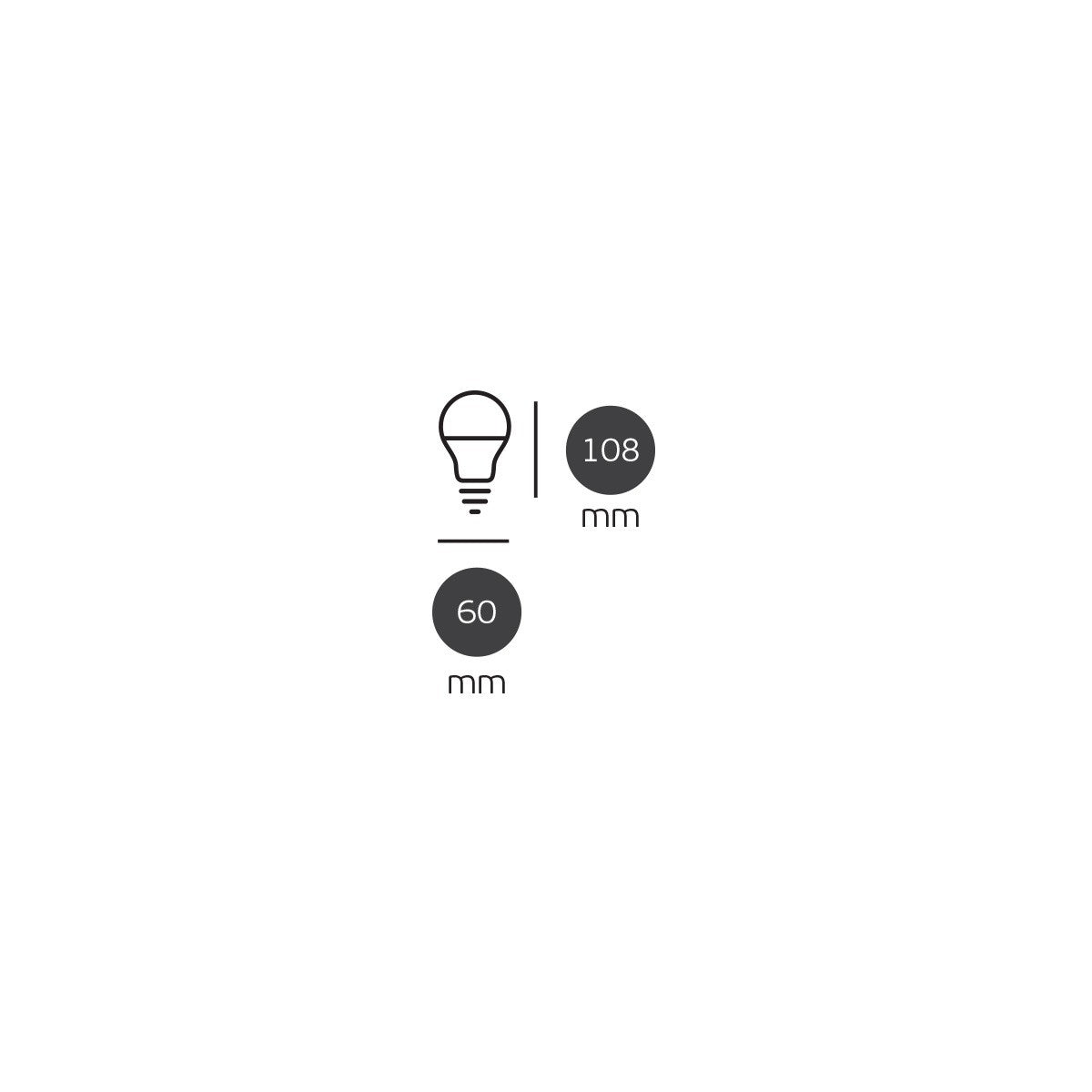 LED-žarnica VK Light Classic Plastic E27 ø60 9W