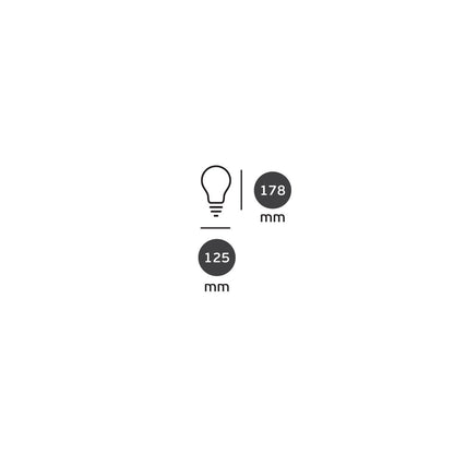 LED-žarnica VK Light Globo Filament Pink Copper E27 ø125 2700K 7W z možnostjo zatemnitve
