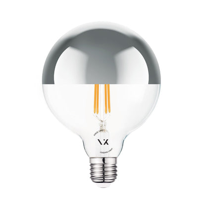 LED žarnica VK Light Globo Filament Silver E27 ø125 2700K 7W z možnostjo zatemnitve