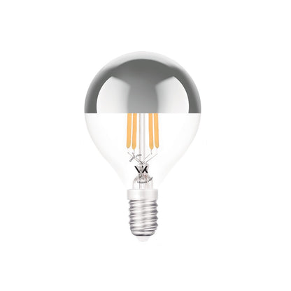LED žarnica VK Light Mini Globe Filament Silver E14 2700K 4,5 W, z možnostjo zatemnitve