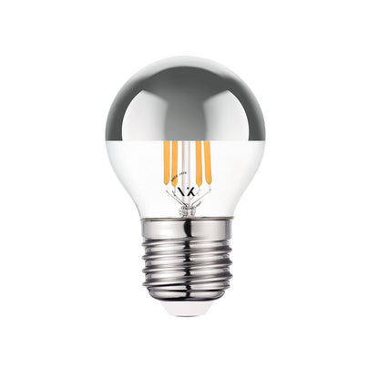 LED žarnica VK Light Mini Globe Filament Silver E27 2700K 4,5 W, z možnostjo zatemnitve