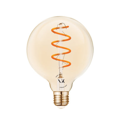 LED žarnica VK Light Spiral Filament Amber-G95 E27 2200K 4,5 W z možnostjo zatemnitve