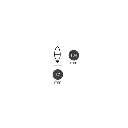 LED žarnica VK Light Candle Plastic E14 9 W