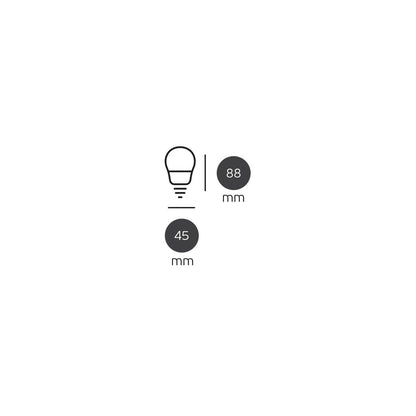 LED-žarnica VK Light Mini Globe Plastic E27 810 lm ø45 9 W, z možnostjo zatemnitve