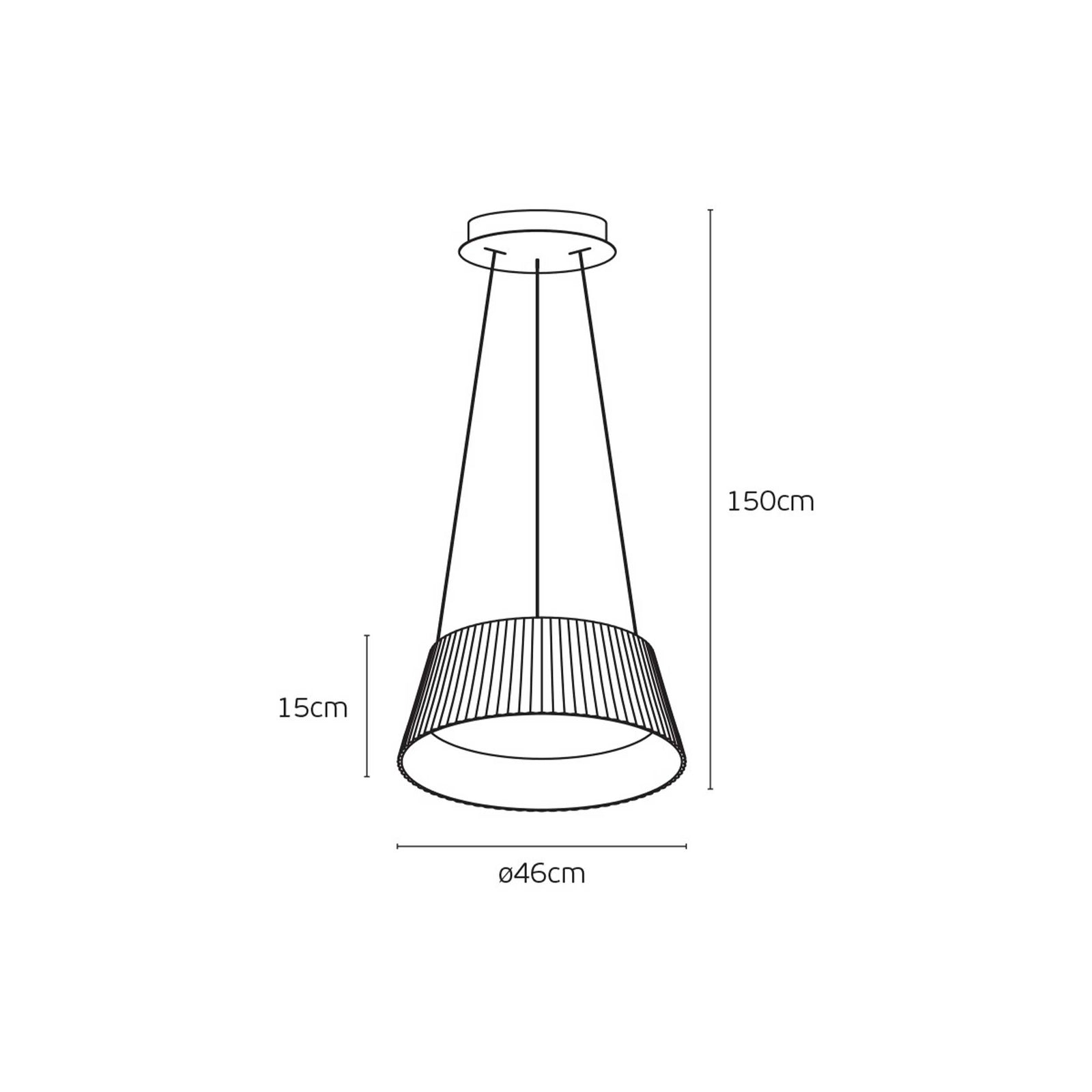 VK Light Aelia Wood LED viseča svetilka
