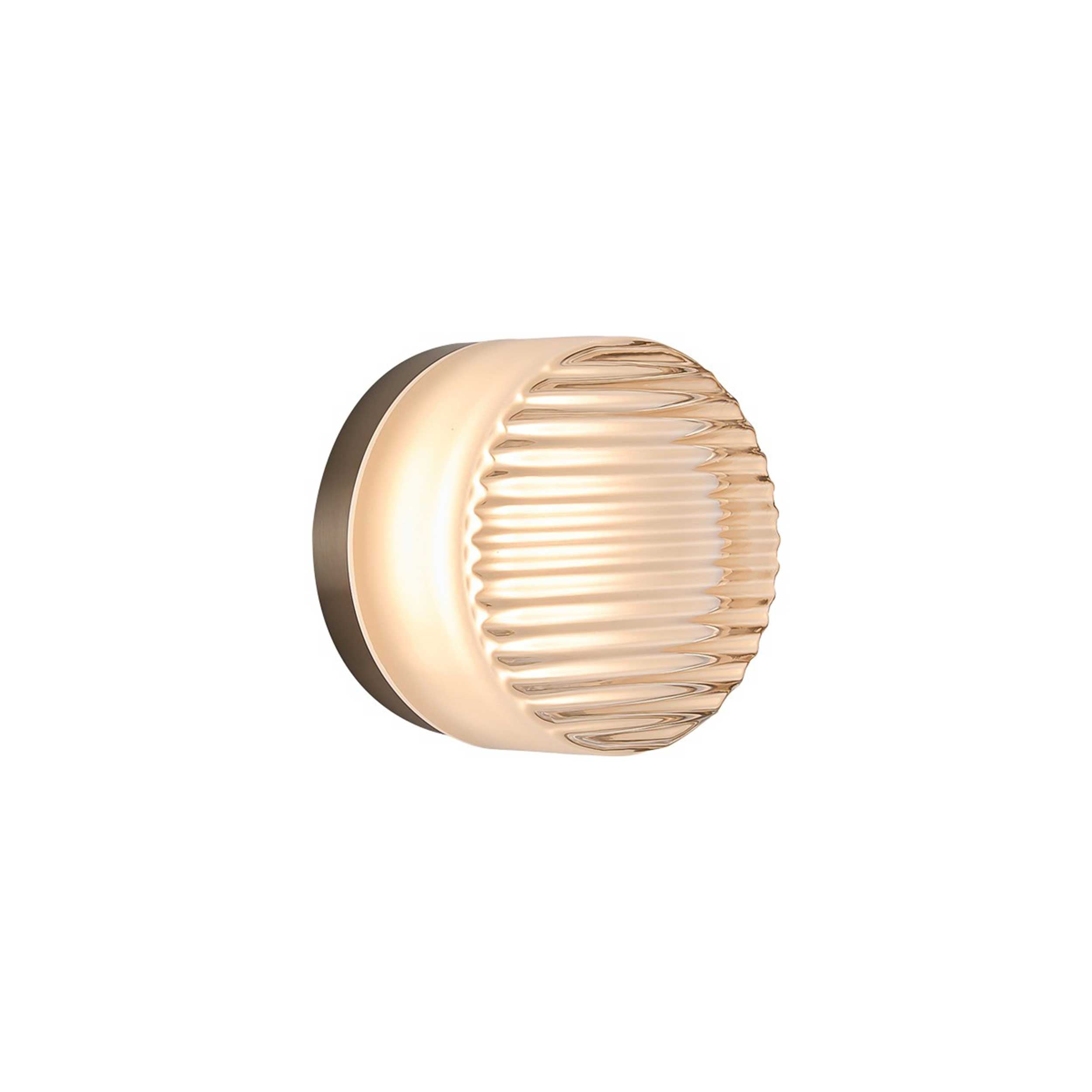 VK Light Glace LED stenska svetilka z valovitim robom