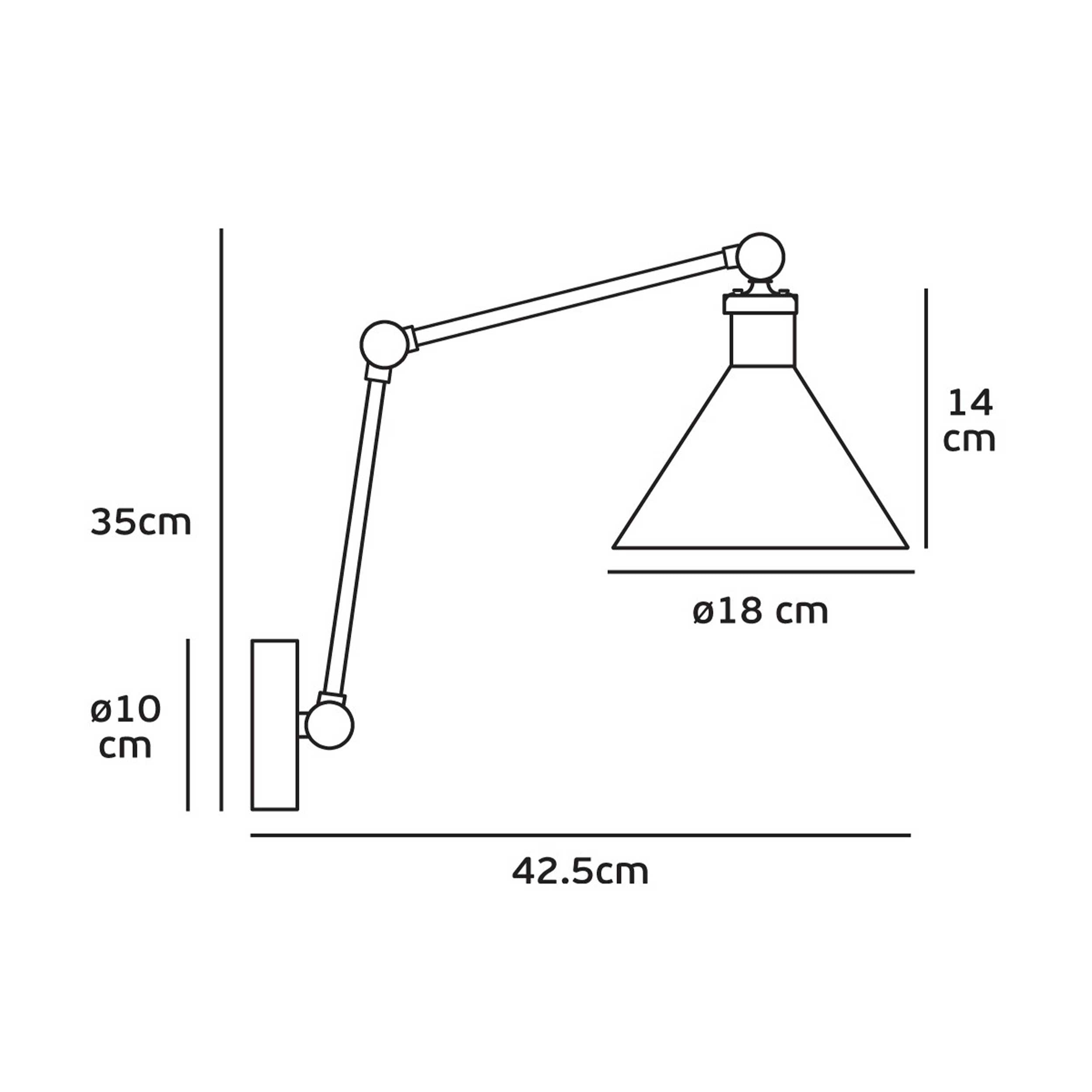 VK Light Gro E27 stenska svetilka