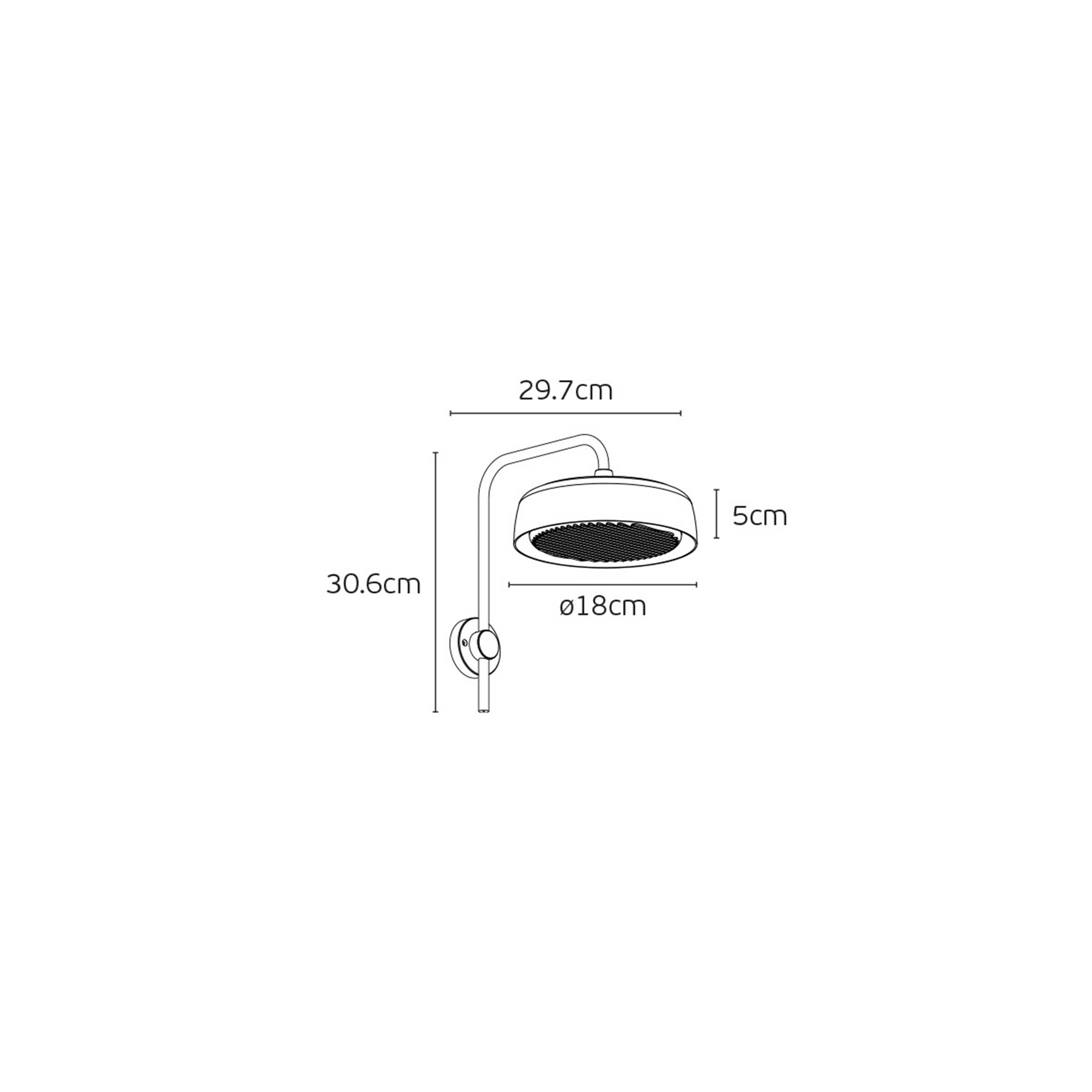 VK Light Jade LED stenska svetilka IP65