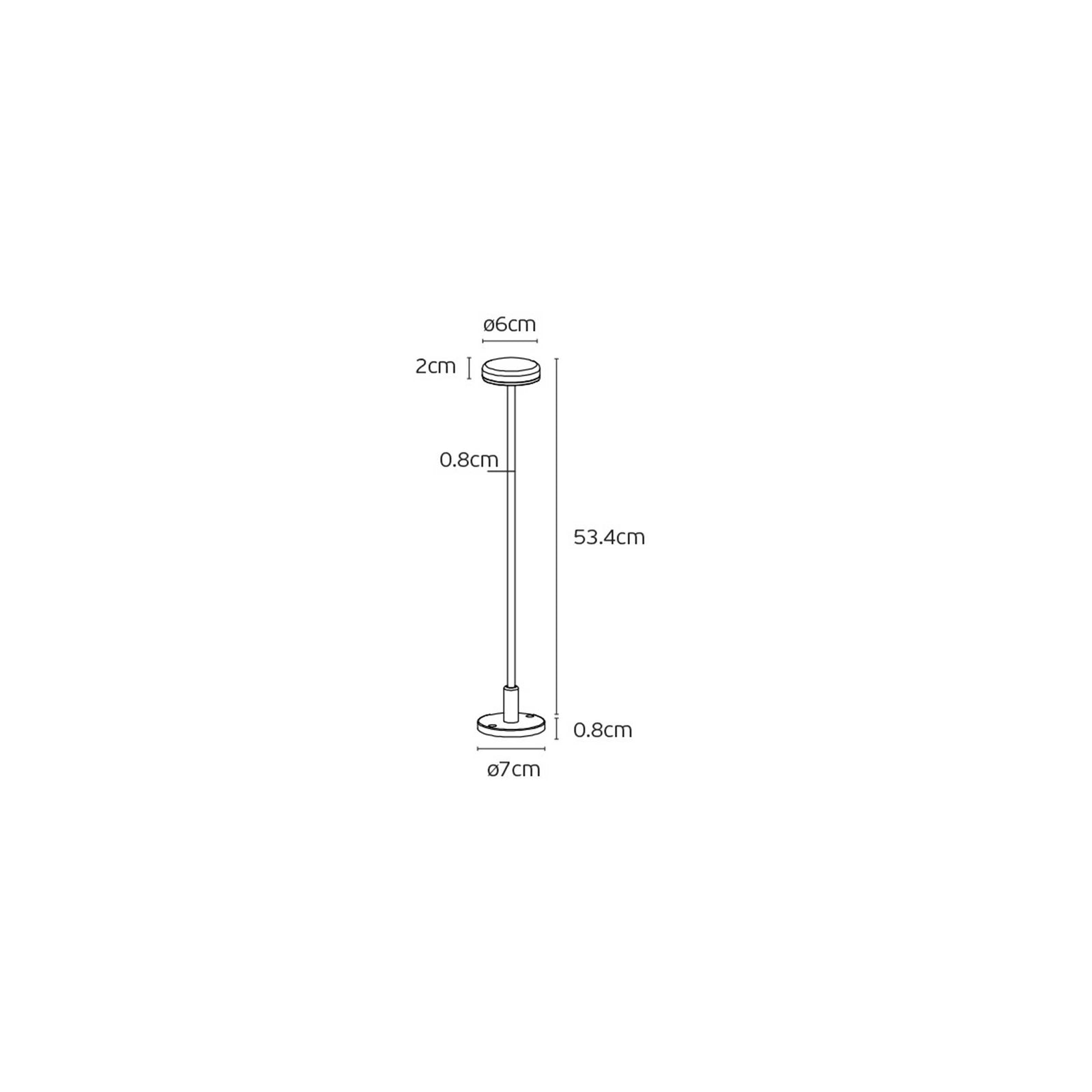 VK Light Jade LED stebrna svetilka IP65