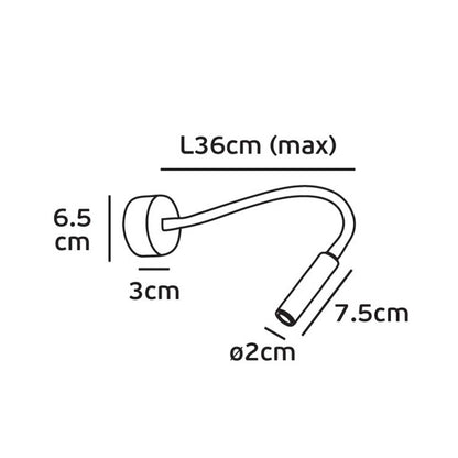 VK Light Jak LED stenska svetilka