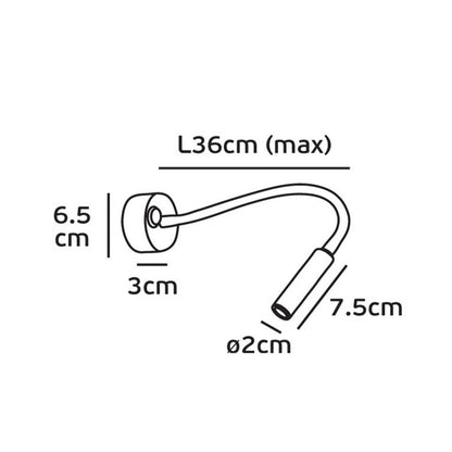 VK Light Jak LED stenska svetilka