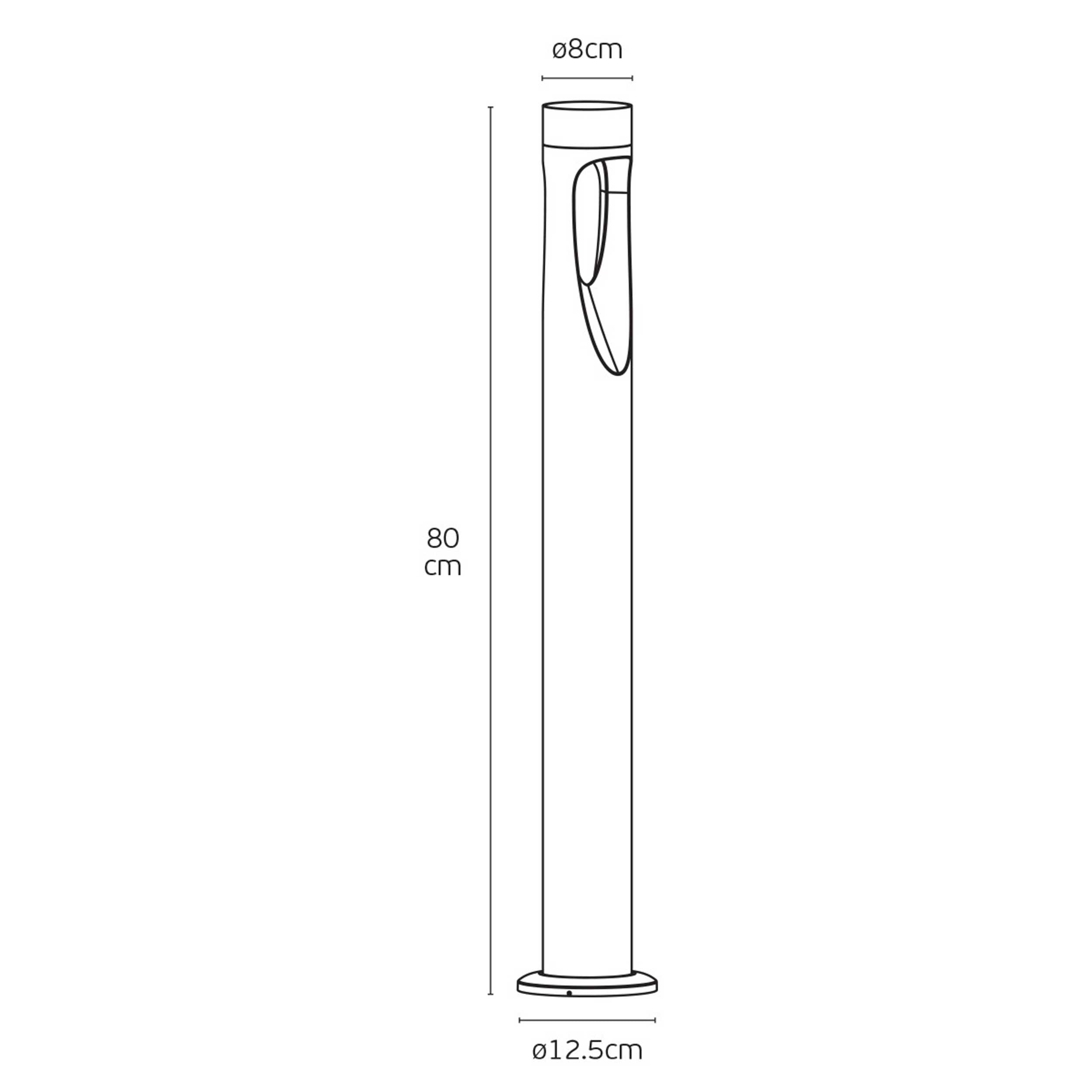 VK Light Korn II LED stebrna svetilka IP65