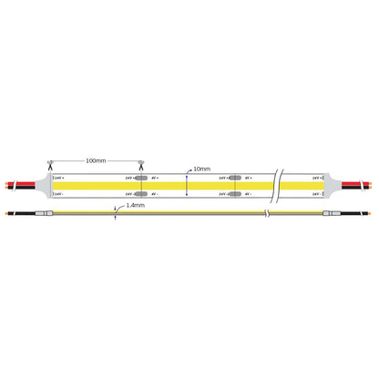 COB LED trak 24 V CRI90 IP20 (5 m)