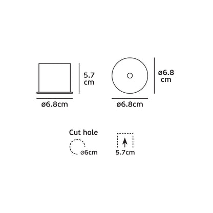 VK Light Habi LED vgradna svetilka