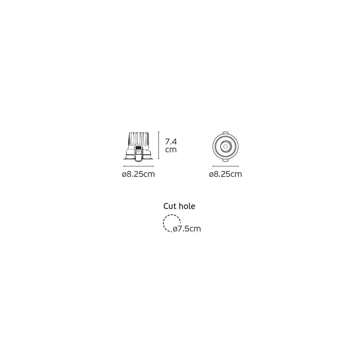 VK Light San LED vgradna svetilka