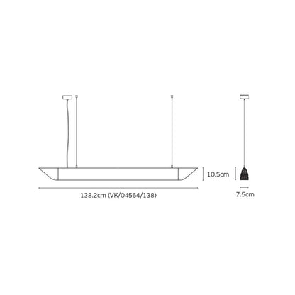 VK Light Mute Slim LED viseča akustična svetilka