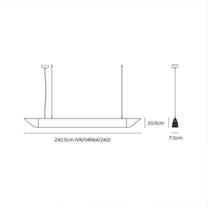 VK Light Mute Slim LED viseča akustična svetilka