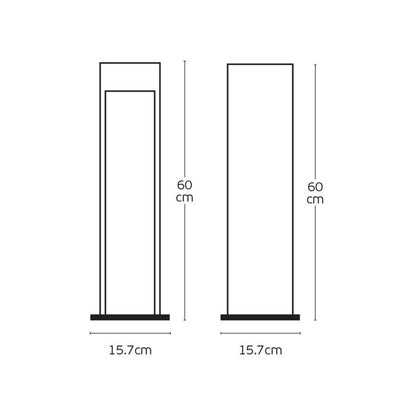 VK Light Natu II LED zunanja stebrna svetilka IP65