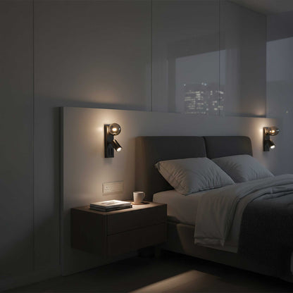 VK Light Nero G9+GU10 stenska svetilka ob postelji