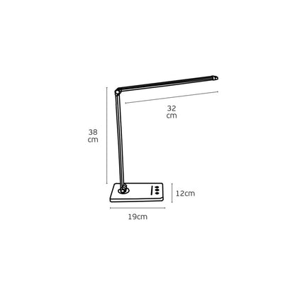 VK Light Nia Square LED namizna svetilka z možnostjo zatemnitve 3CCT