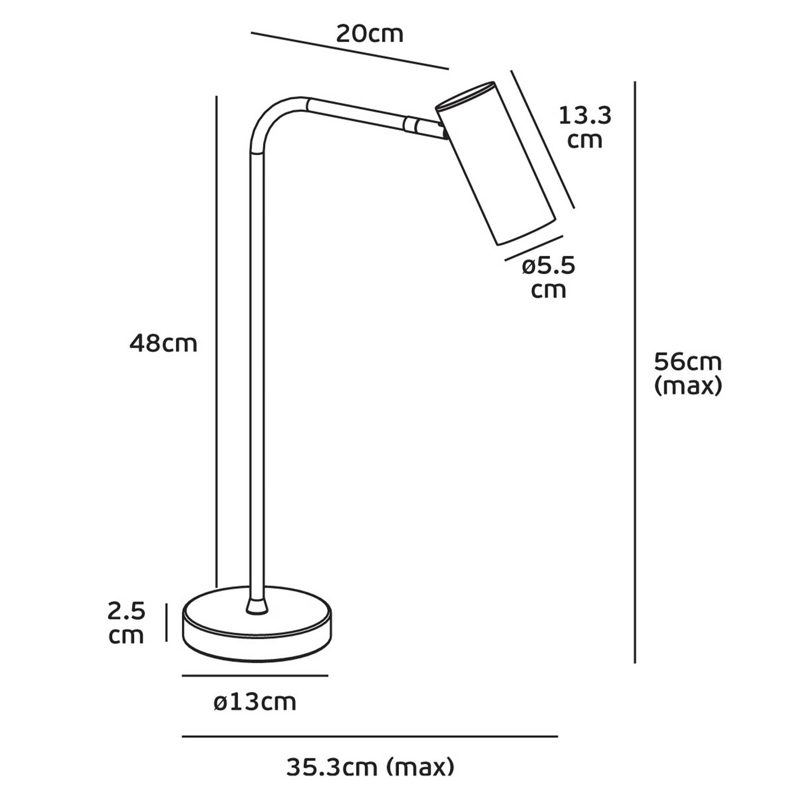 VK Light Sky E27 namizna svetilka