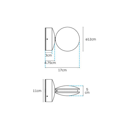 VK Light Pint LED stenska svetilka IP54