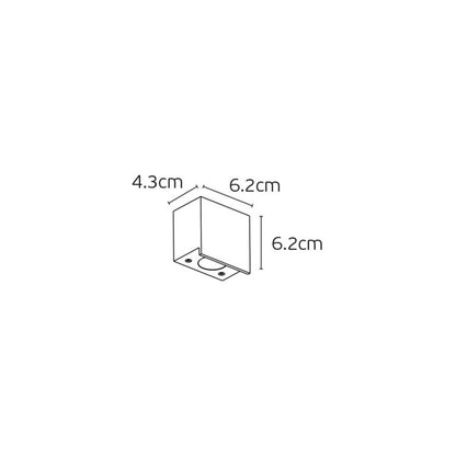 VK Light Pit LED stenska svetilka IP65, kvadratna
