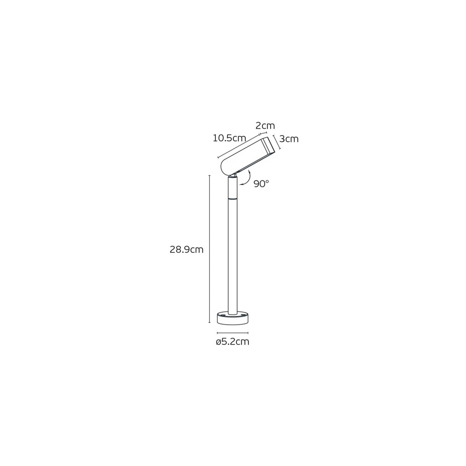 VK Light Robi LED stebrna svetilka IP65